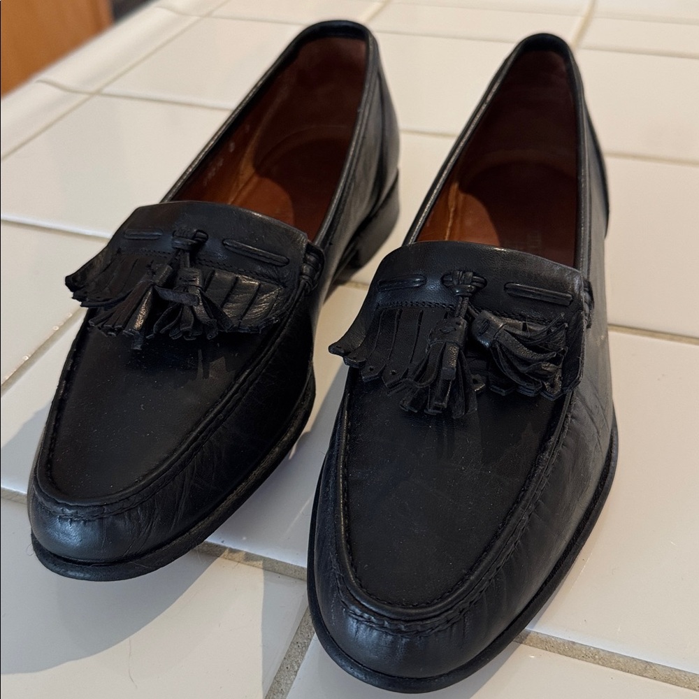 Allen Edmonds 10 Black Leather Tassel Loafer 🐈‍⬛